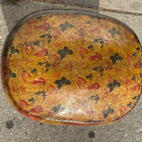 Vintage Chinese Paper Mache Floor Basket basket CANDID HOME