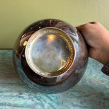 Mid-century Danish Brass Footed Bowl Vases CANDID HOME