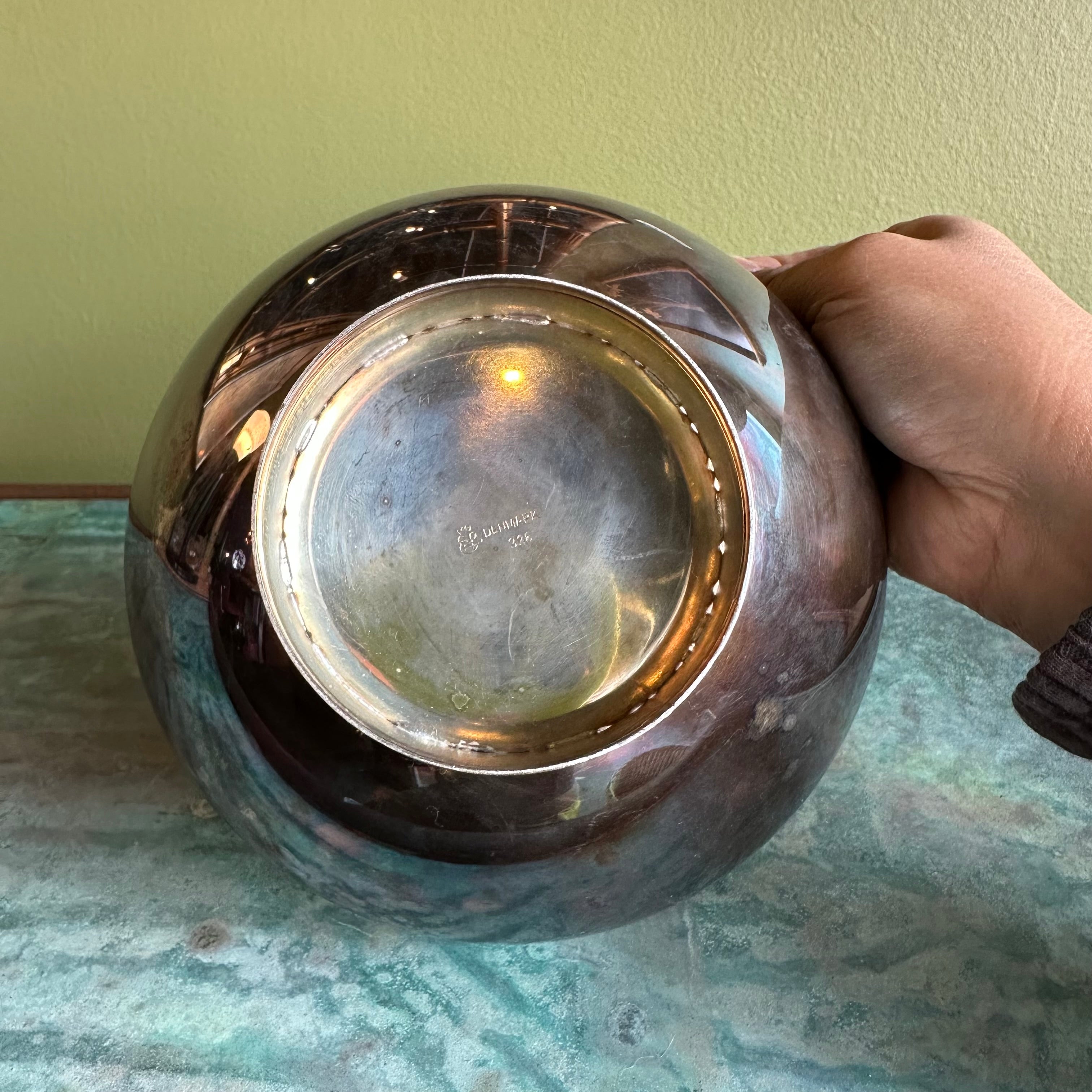 Mid-century Danish Brass Footed Bowl Vases CANDID HOME