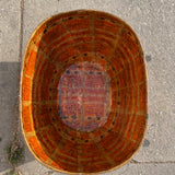 Vintage Chinese Paper Mache Floor Basket basket CANDID HOME