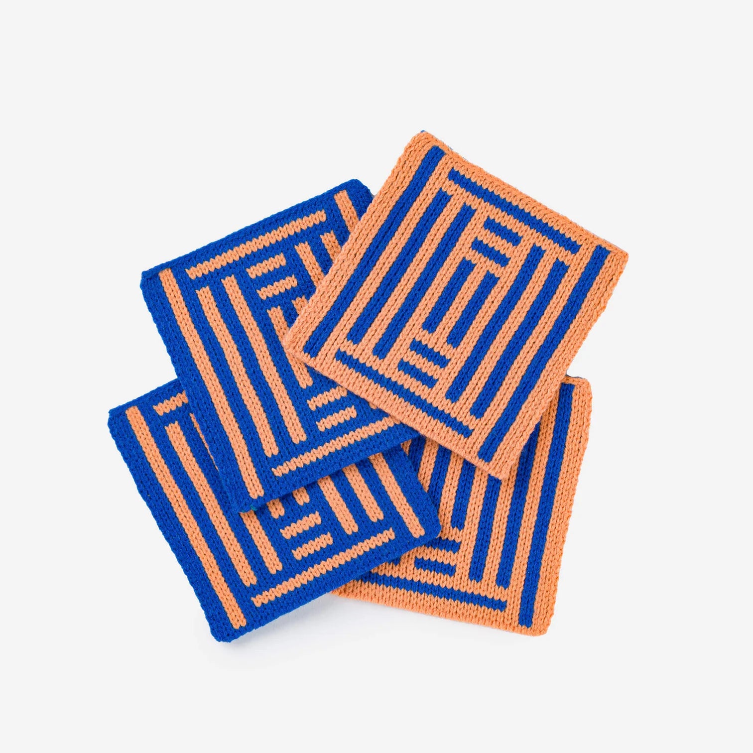 "Columns" Knit Coaster Set by Verloop kitchen > Coasters > best housewarming gifts > good > housewarming gifts > house warming > housewarming gift ideas > housewarming gifts for couples > new home gift ideas > new home gifts > sustainable gifts Verloop   