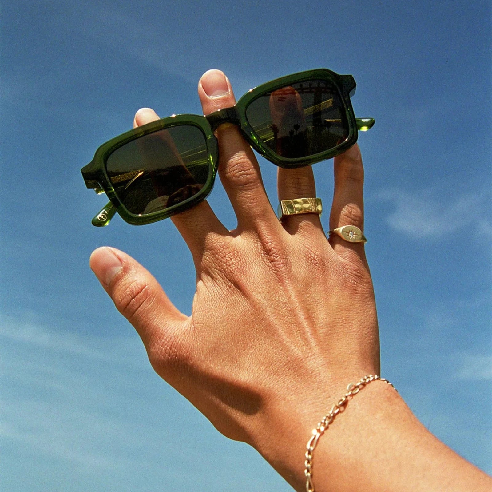 The Heavy Tropix in Crystal Olive Bio by Crap Eyewear Sunglasses crap   