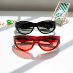 The Funk Daddy in Crystal Cherry Bio by Crap Eyewear Sunglasses crap   