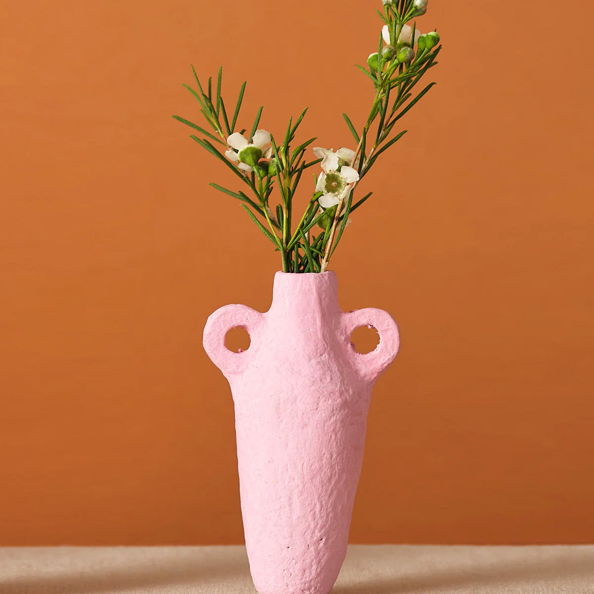 Sculptural Vase Ornaments - De La Jardin x Wrap Magazine Holiday Ornaments Wrap Magazine Pink Solid