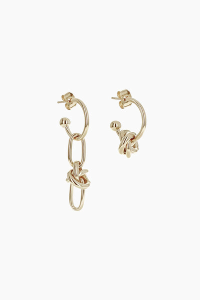 Daria Earrings by Justine Clenquet Earrings CANDID HOME Gold  