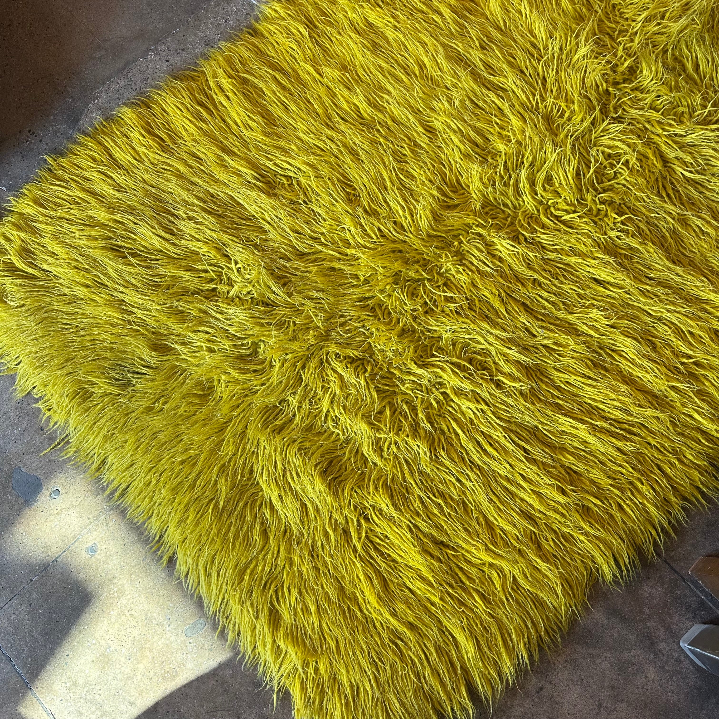 Vintage Flokati Shag Rug - 44” x 74” Rugs CANDID HOME