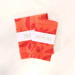 Printed Linen Napkin Set by Elana Gabrielle napkins Elana Gabrielle Tomato