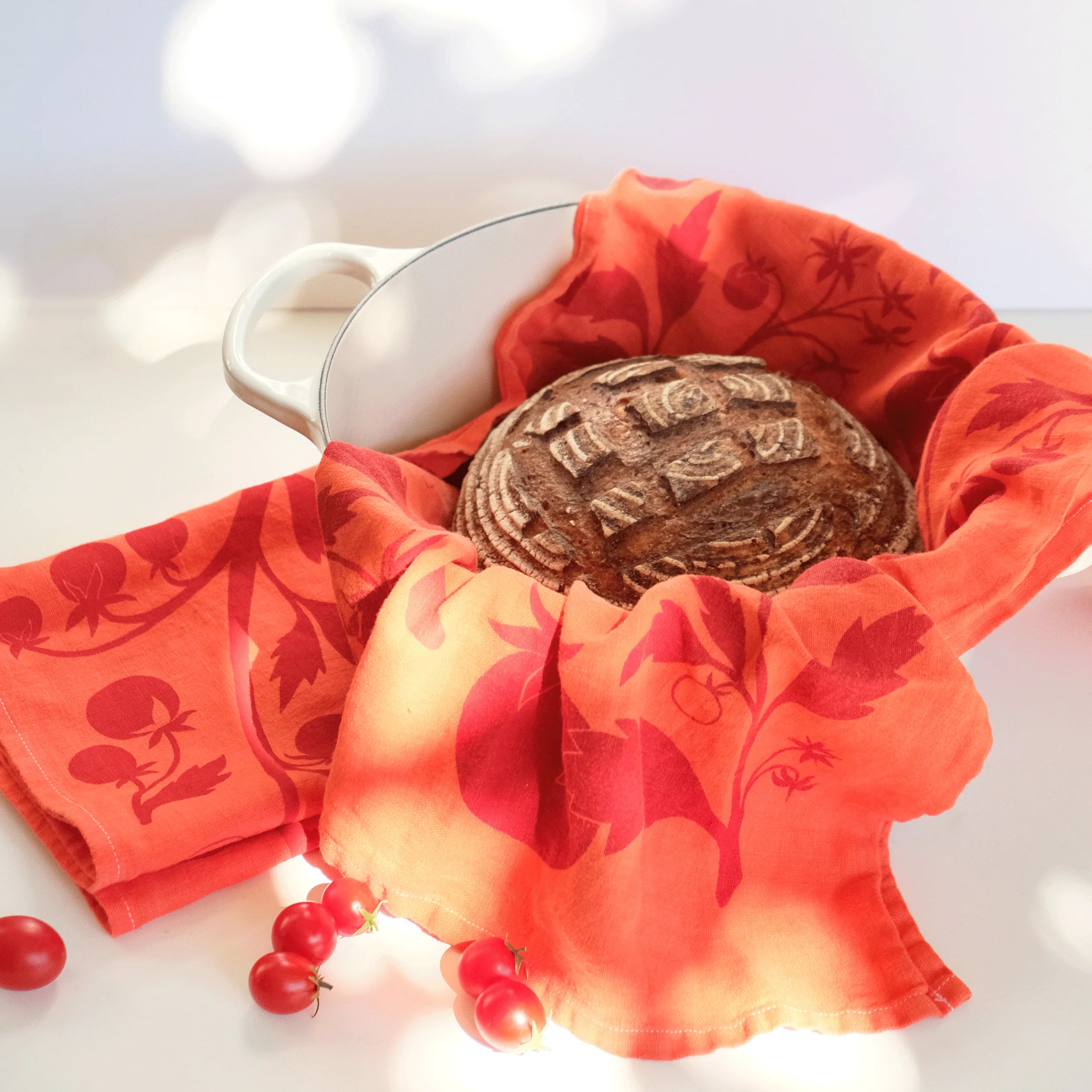 Printed Linen Rectangle Tea Towels by Elana Gabrielle tea towel Elana Gabrielle