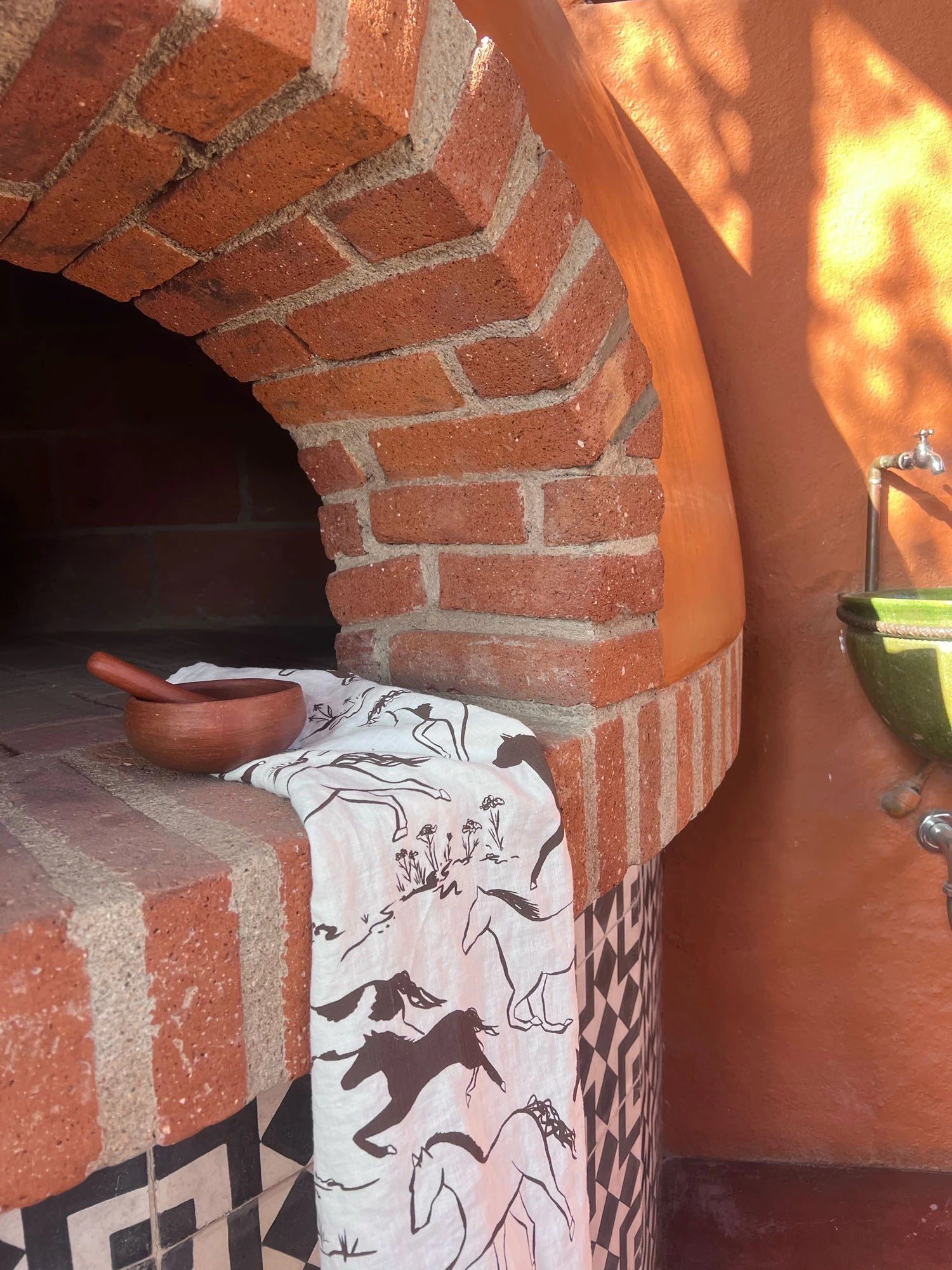 Printed Linen Rectangle Tea Towels by Elana Gabrielle tea towel Elana Gabrielle