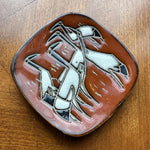 Small Mid-Century Ceramic Crane Dish ashtray CANDID HOME