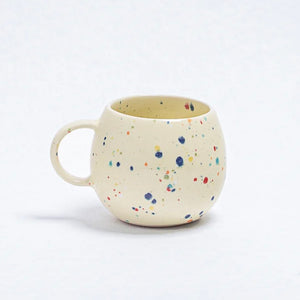 Speckled Ceramic Ball Mugs by Egg Back Home - 250 ml Mugs egg back home YELLOW  
