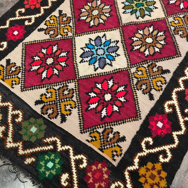 3’10” x 10’3” Albanian Kilim Runner