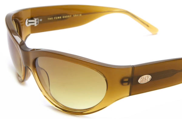 The Funk Daddy in Mustard Seed Gradient Bio by Crap Eyewear Sunglasses crap   