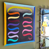 Dual Ribbon : Acrylic on Canvas by Winston Willingham Art winston willingham   