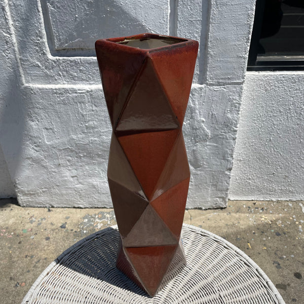 1970’s Tall Geometric Vase  CANDID HOME   