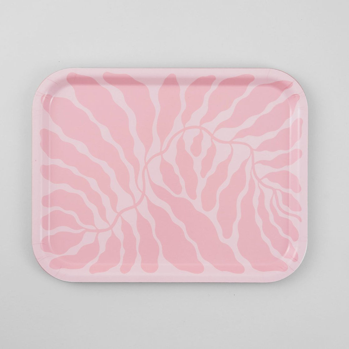 Serving Trays by Linnéa Andersson for Wrap Magazine tray Wrap Magazine Pink Rectangle