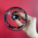 Vintage French Floral Wine Glasses by Luminarc - Set of 4 glassware CANDID HOME