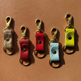 Leather + Hide Keychains by Primecut