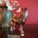 Vintage Ceramic Shiba Inu Dog Statue styling object CANDID HOME