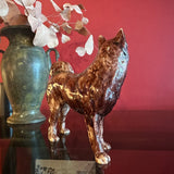 Vintage Ceramic Shiba Inu Dog Statue styling object CANDID HOME