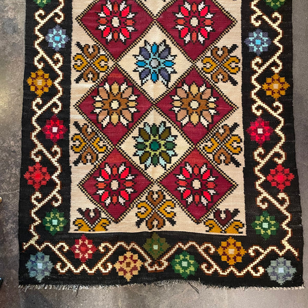 3’10” x 10’3” Albanian Kilim Runner