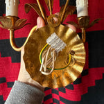 Antique Italian Brass Double Sconce Lighting CANDID HOME