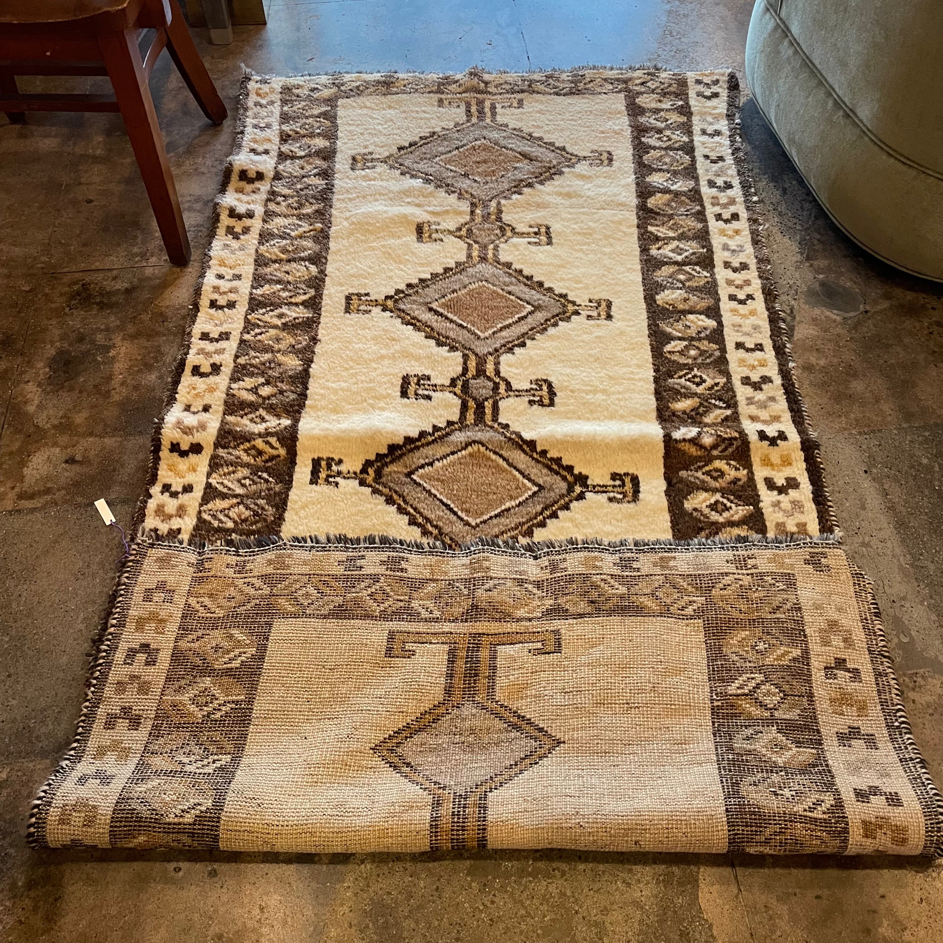 3’4” x 6’9” Vintage Algerian Shag Rug Rugs CANDID HOME