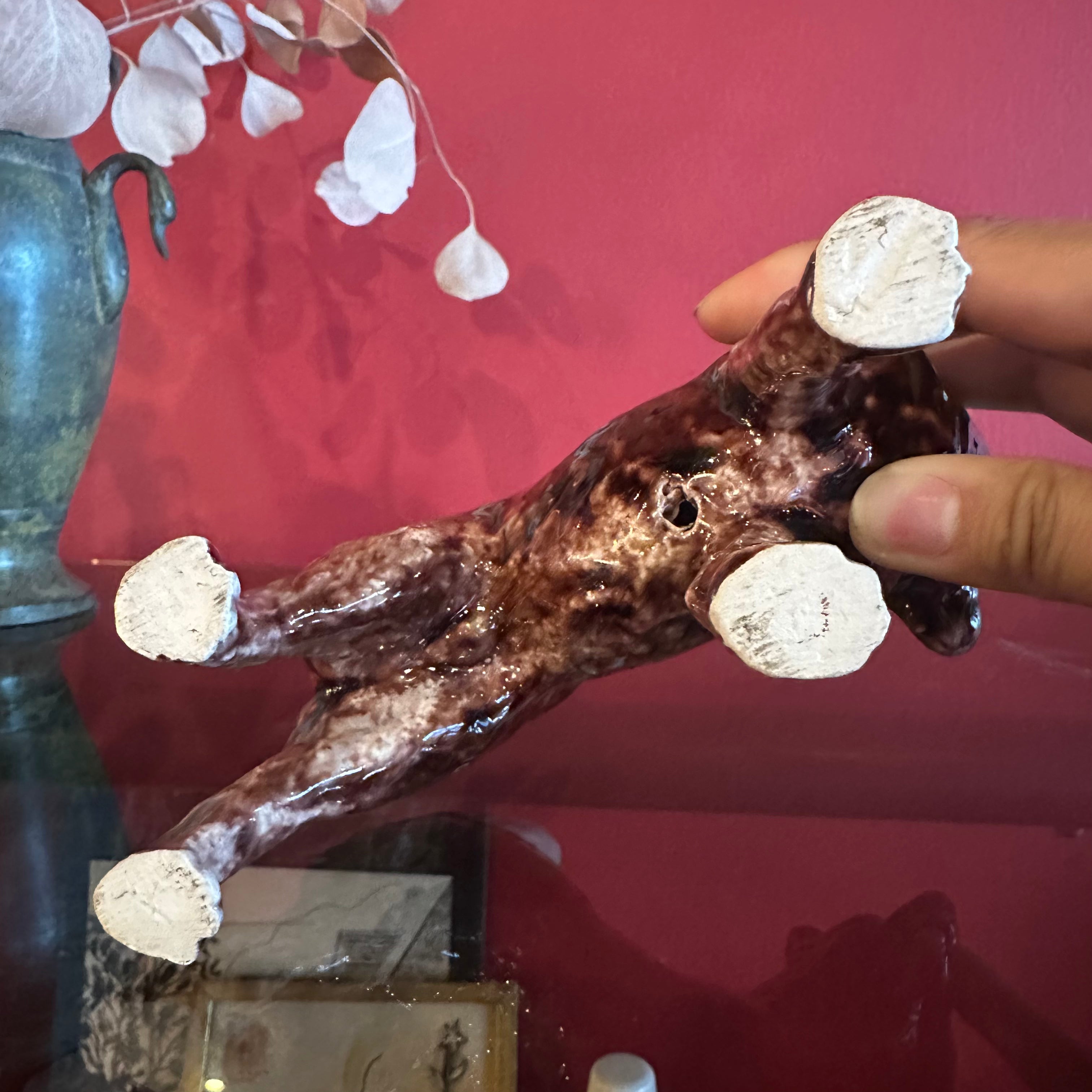 Vintage Ceramic Shiba Inu Dog Statue styling object CANDID HOME