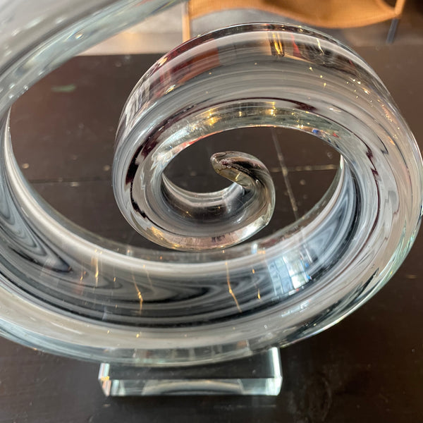 Vintage Murano Glass Swirl Sculpture Sculpture CANDID HOME   