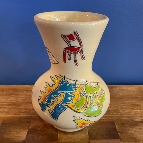 “K BYE” Vase by Steve Stringer