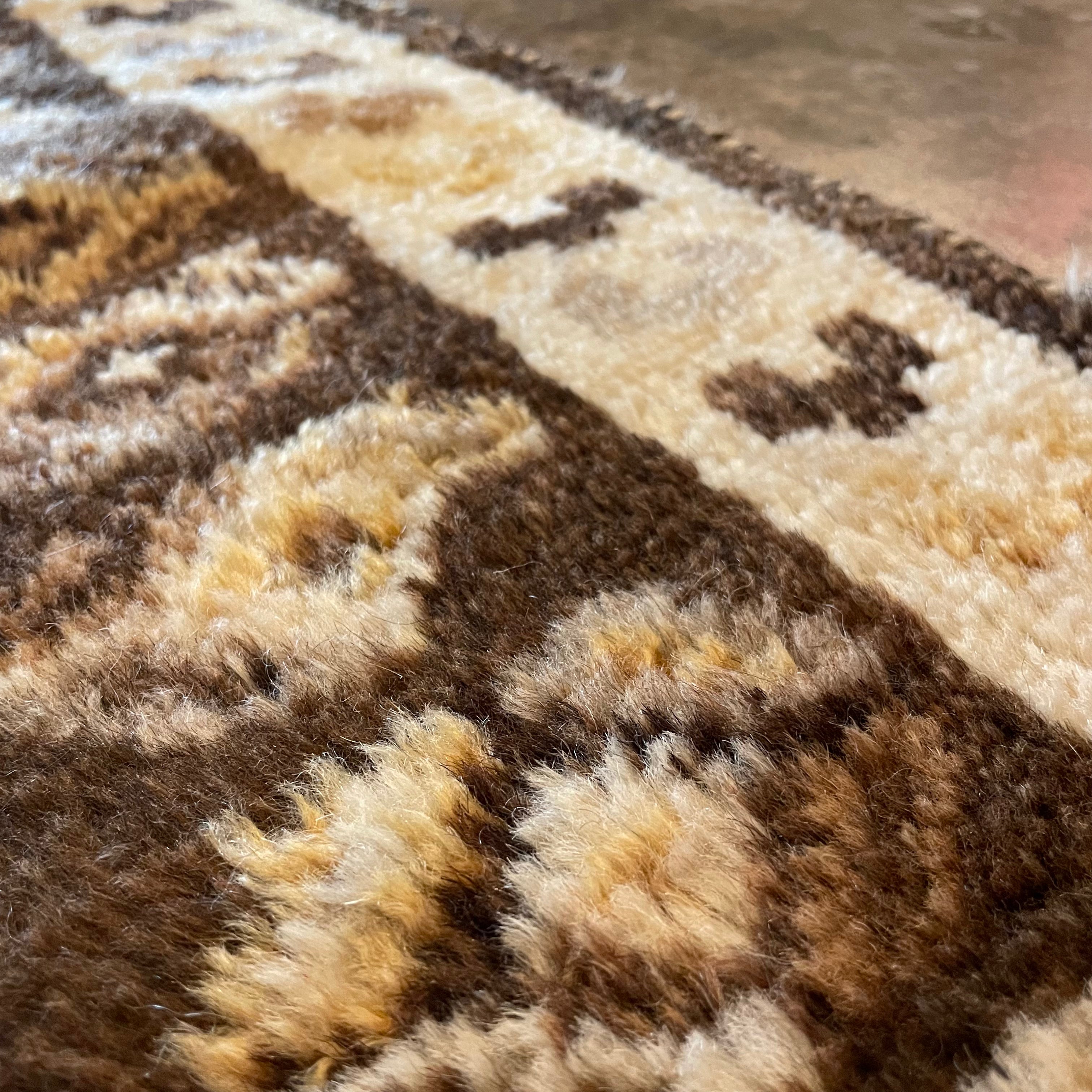 3’4” x 6’9” Vintage Algerian Shag Rug Rugs CANDID HOME