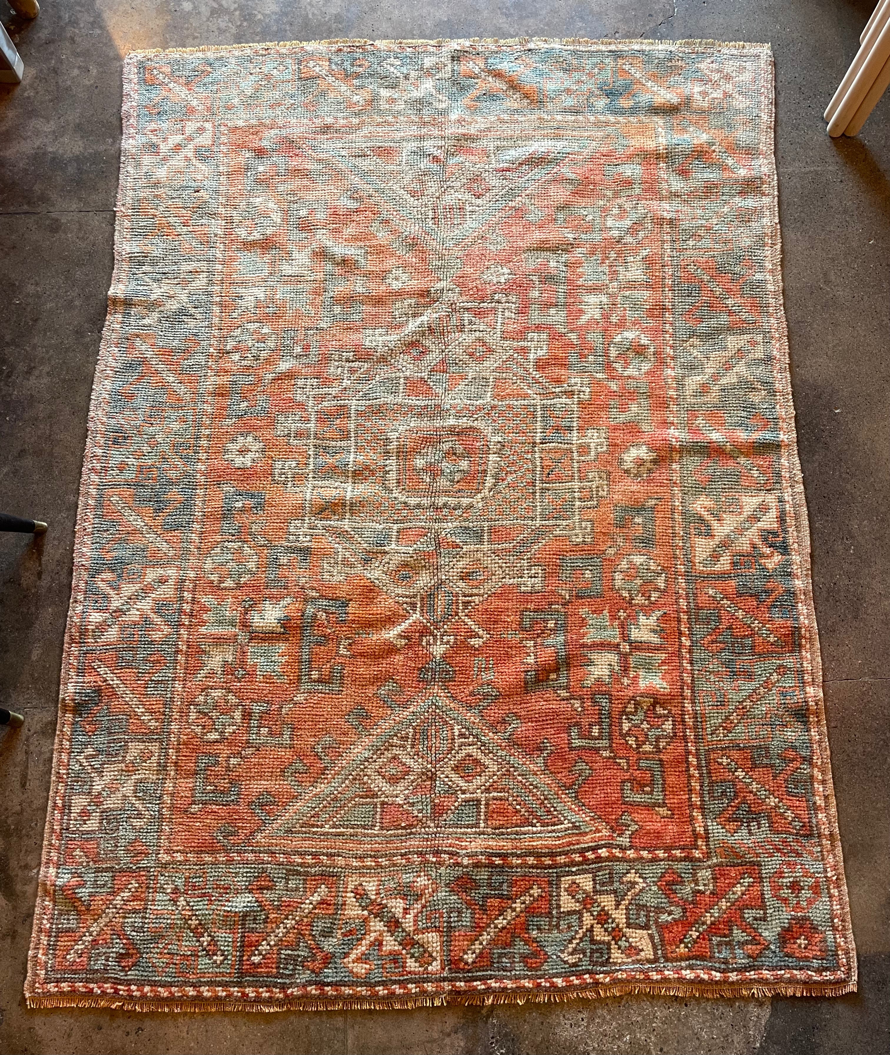 Vintage Turkish Rug - 4’2” x 5’7” Rugs CANDID HOME
