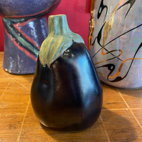 Vintage Eggplant Vase by Patricia Garrett Vase CANDID HOME