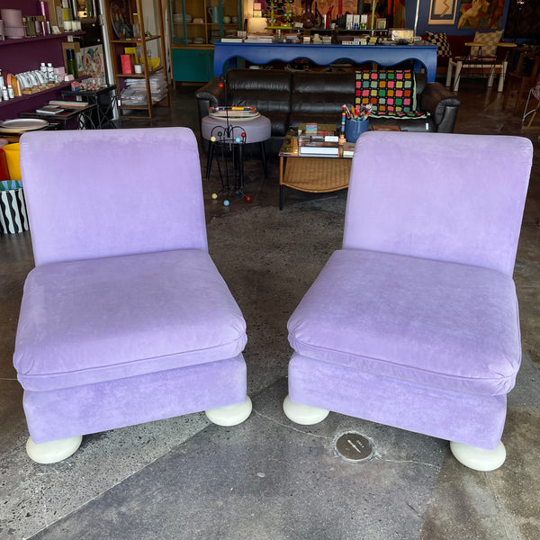 1970's Reupholstered Milo Baughman for Thayer Coggin Scroll Armchairs - 2 available // Price for each Chairs CANDID HOME   