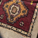 Vintage Small Turkish Rug 21”x34”