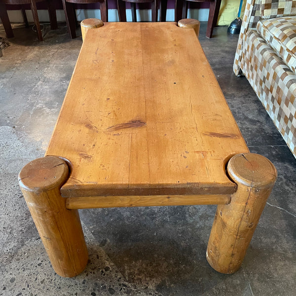 1970’s Pine Rectangular Coffee Table  CANDID HOME   