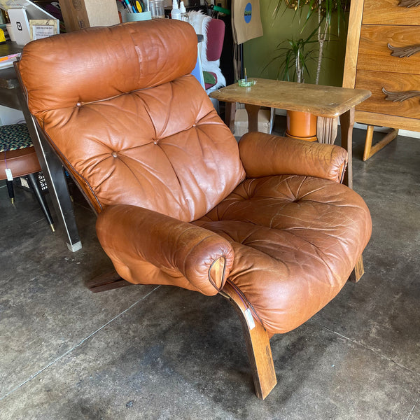 1970’s Rybo Rykken Leather Armchairs - 2 Available  CANDID HOME Higher back chair  