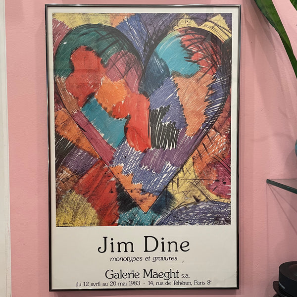 1983 Jim Dine x Galerie Maeght Original Show Poster - 21" x 31" Art Candid Home   
