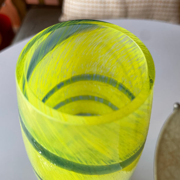 Vintage Bohemia Crystal Glass Vase  CANDID HOME   