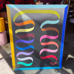 Dual Ribbon : Acrylic on Canvas by Winston Willingham Art winston willingham   