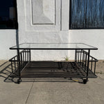 Vintage Iron Coffee Table - 40" L coffee table CANDID HOME