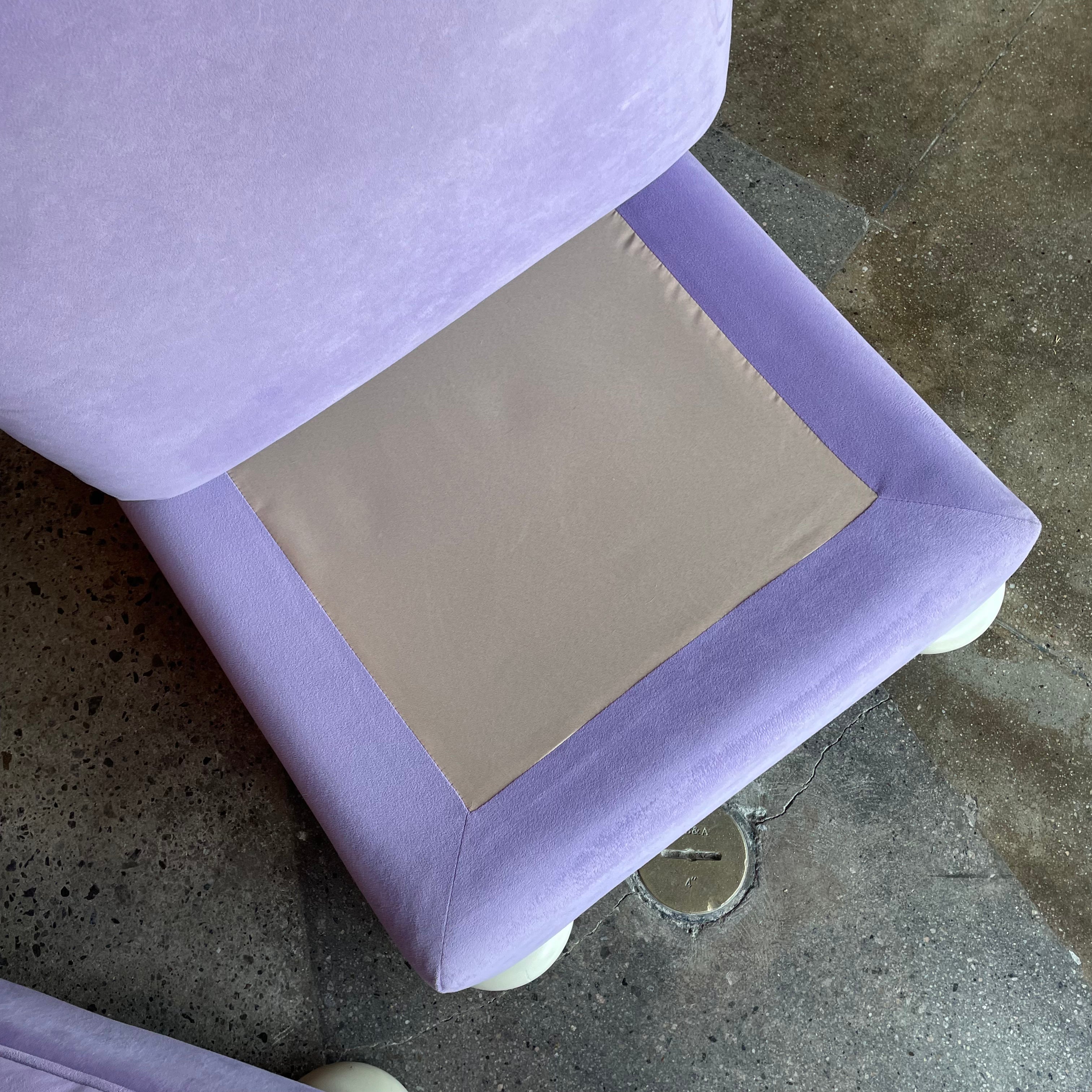 1970's Reupholstered Milo Baughman for Thayer Coggin Scroll Armchairs - 1 available Chairs CANDID HOME