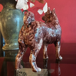 Vintage Ceramic Shiba Inu Dog Statue styling object CANDID HOME