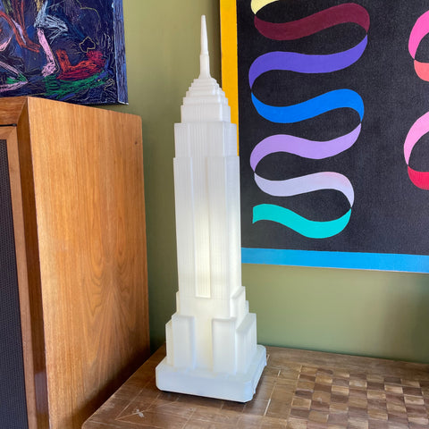 1980’s Empire State Building Lamp by Takahashi Denton for Midori  CANDID HOME   