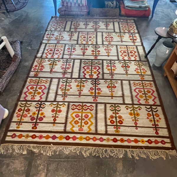 6’8” x 9’8” Mid-century Swedish Kilim Rug Rugs CANDID HOME   