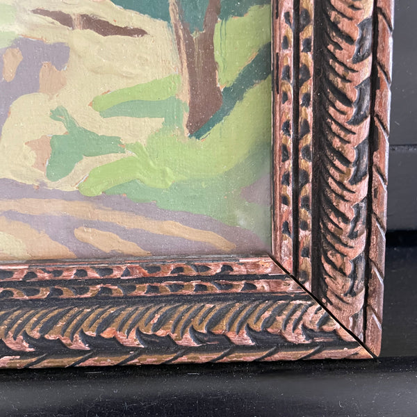 Vintage Farmscape Painting - 9.5” x 11.5” CANDID HOME
