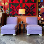 1970's Reupholstered Milo Baughman for Thayer Coggin Scroll Armchairs - 1 available Chairs CANDID HOME