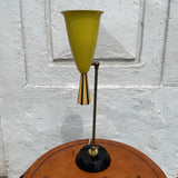 1960’s Adjustable Enamel + Brass Table Lamp lamp CANDID HOME