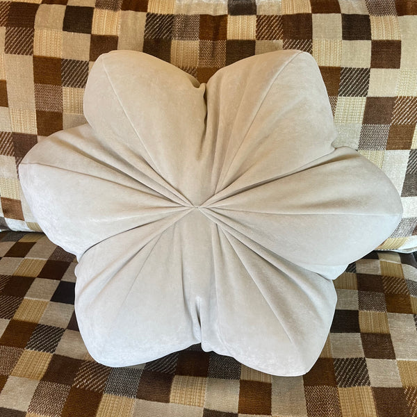 17" Star Anise Pillow by Anjia Jalac Pillows anjia jalac Off White Velvet  