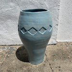 1970’s Studio Pottery Diamond Vase  CANDID HOME   